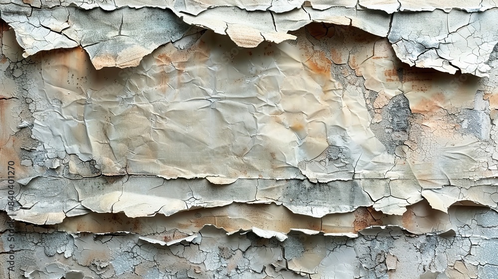 Poster the overlay texture has the effect of worn and damaged paper paper vintage texture with torn edges o