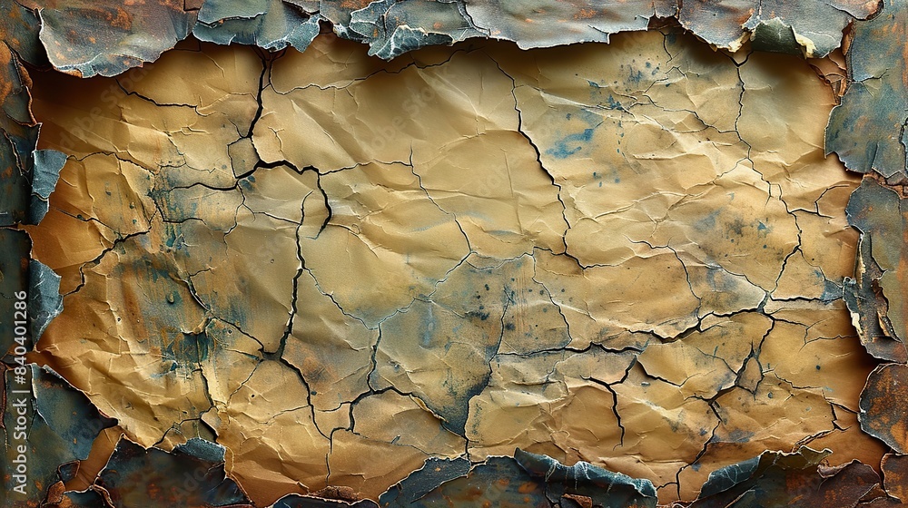 Poster the overlay texture has the effect of worn and damaged paper paper vintage texture with torn edges o