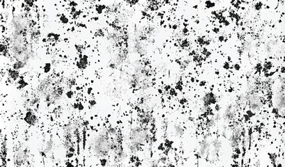Grunge Black And White Urban Vector Texture Template. Dark Messy Dust Overlay Distress Background. Easy To Create Abstract Dotted, Scratched, Vintage Effect With Noise And Grain
