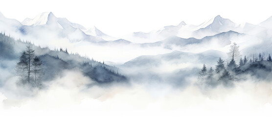 Fototapeta premium PNG Mountain landscape nature outdoors.