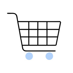 Shopping cart  icon for apps and websites
