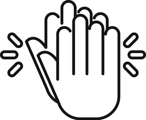 Clapping hands in approval and celebration at a concert or event, showing appreciation, support, and gratitude with enthusiastic applause and positive body language