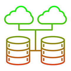 Cloud Database Icon