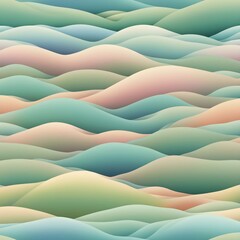 Fototapeta premium seamless pattern smooth impression rolling hills digitally