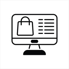 Online Shop vector icon