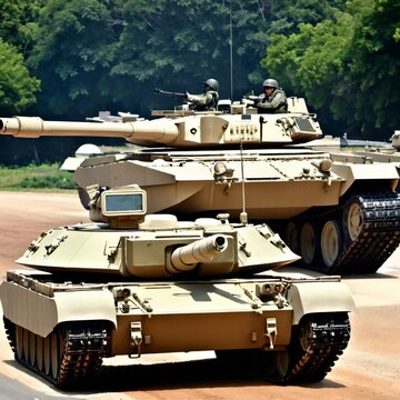tanks in a battel 