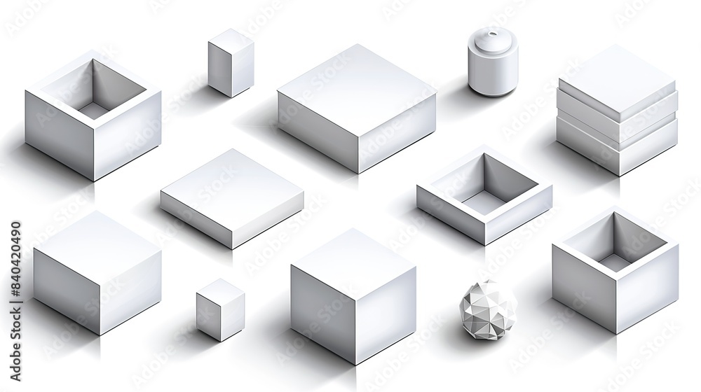 Poster overlay shadow effects on an isolated white background realistic modern drop shadows on various angl