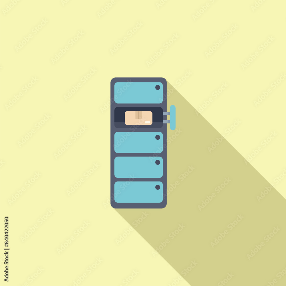 Poster automated parcel locker providing a secure and contactless way for receiving packages
