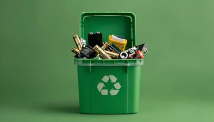 High Definition Image of Assorted Electric Waste for World Environment Day Concept