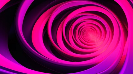 Obraz premium A journey through a glowing pink and purple wormhole