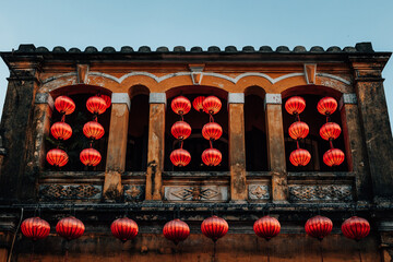 lanterns in ancient town