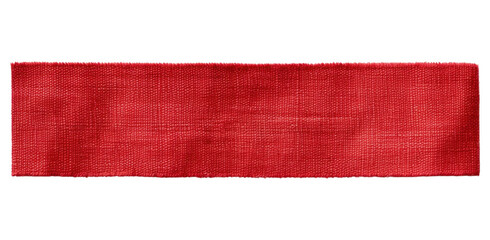 Obraz premium PNG Fabric red adhesive strip white background accessories rectangle.