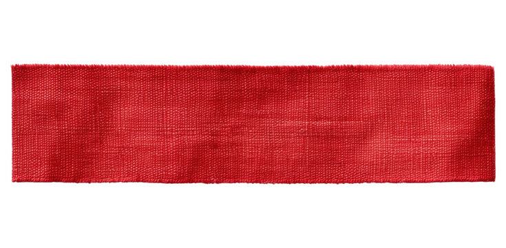 PNG Fabric red adhesive strip white background accessories rectangle.