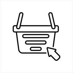 Shopping Basket vector icon