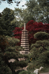 japanese pagoda in autumn