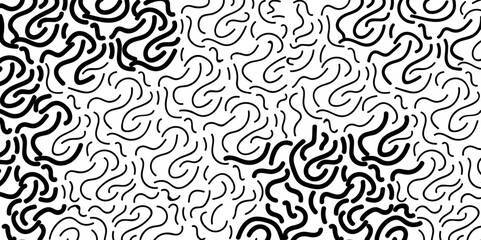 Black line doodle art image