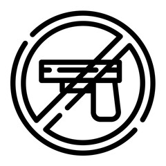 carrying firearms is prohibited cutline icon