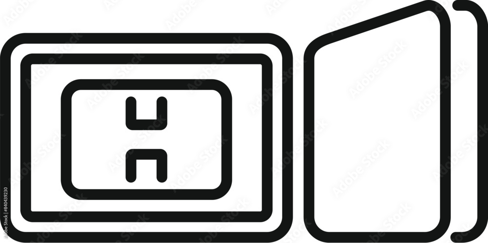 Poster simple icon depicting a speedometer increasing the speed limit