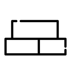 red brick cutline icon