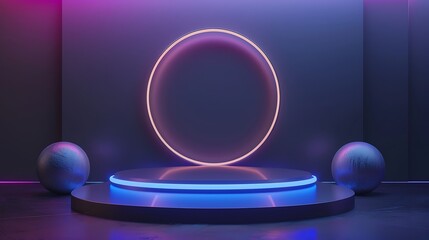 showroom, advertising, presentation, show, floor, light, wall, pastel, stand, object, mockup, 3d, geometric, background, pedestal, empty, modern, illustration, design, product, abstract, shape, displa
