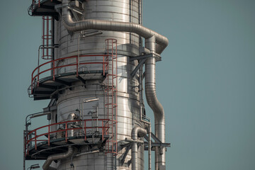 Oil​ refinery​ and​ plant and tower column of Petrochemistry industry