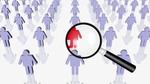 Suche nach einer bestimmten Person, Auswahl einer Person