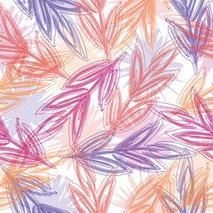 Palm foliage. Print for luxury fashion fabric, clothes, wallpaper.