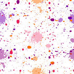 Bubbly colorful hand drawn seamless pattern.