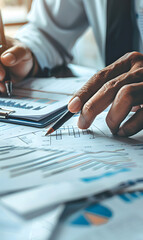 Images about investing, stocks and finances, analysis with investor groups with a meeting