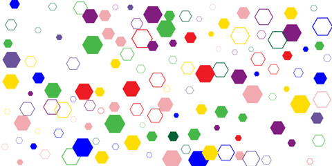 Rainbow color triangle seamless pattern