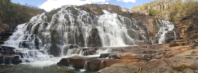 Almecegas 1000 Waterfall at Cataratas dos Couros, Parque Estadual Águas do Paraíso, Goiás, Brazil. © Tiago