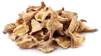 dried coix seeds Isolated on white background. cooking ingredients for healthful food concept for designer