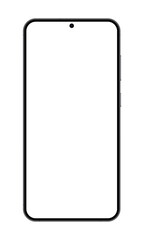 Modern vector mobile phone with empty screen.