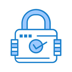 Padlock security illustration 