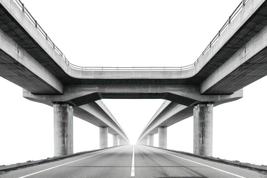 PNG  Highway architecture overpass road infrastructure.