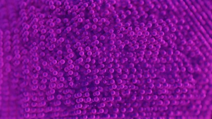 Purple Microstructures: Abstract Sphere Close-Up