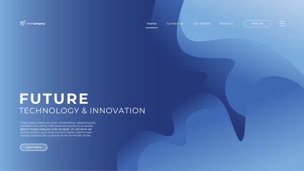 Abstract sales landing page template, Website Landing Page With Abstract Background