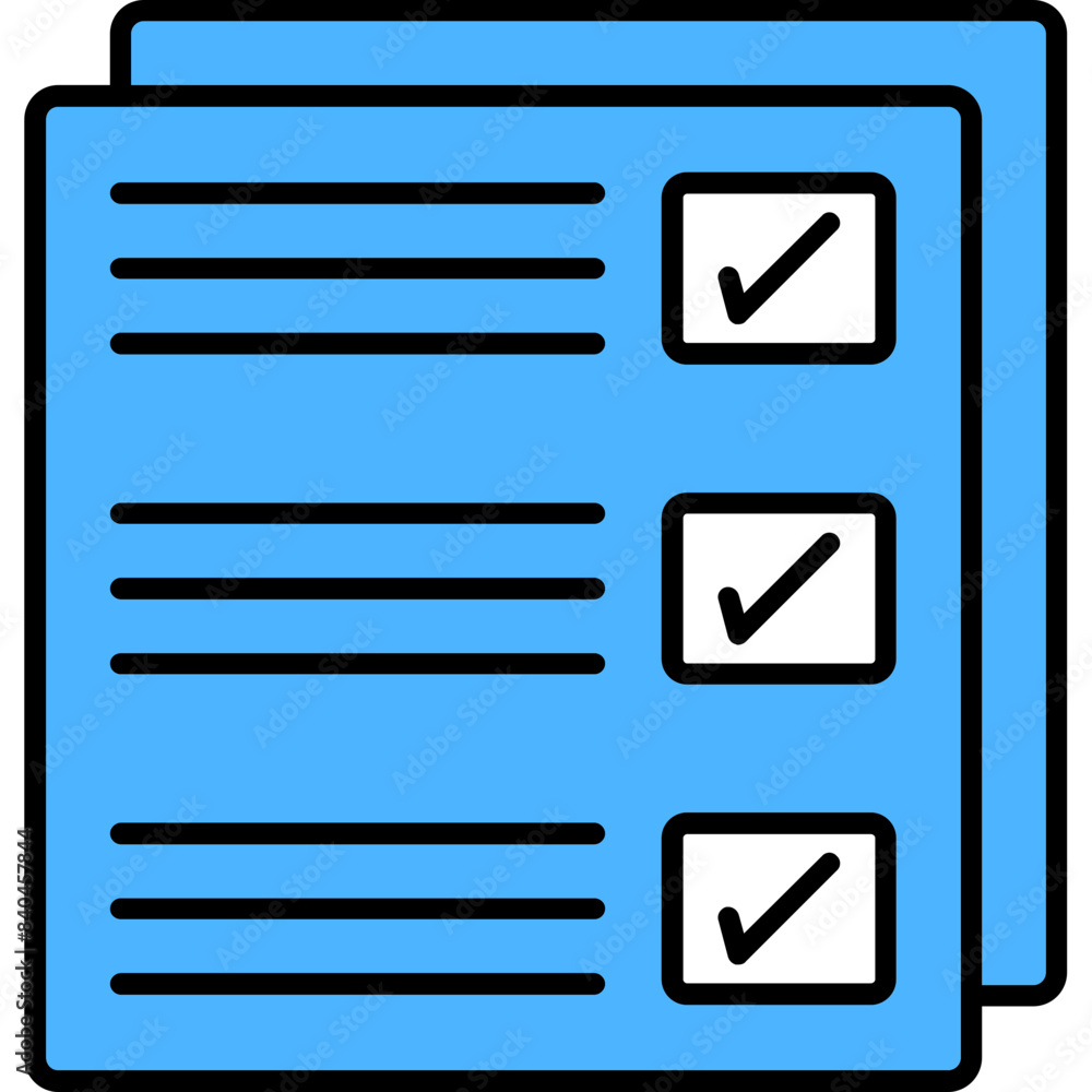 Wall mural Checklist Icon