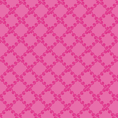 Retro Pink Bandhani Floral Pattern Design