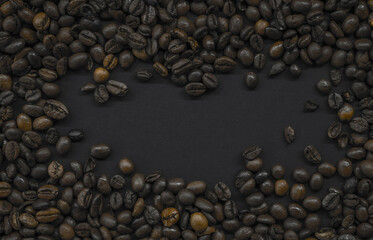 Coffee beans background