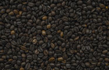 Coffee beans background
