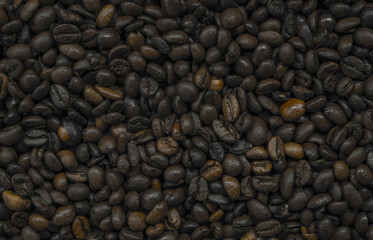 Coffee beans background