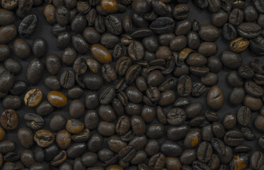 Coffee beans background