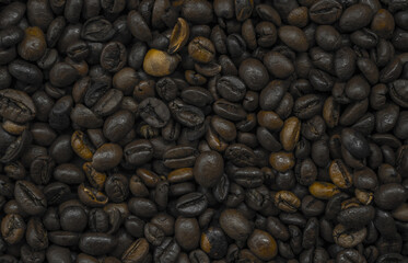 Coffee beans background