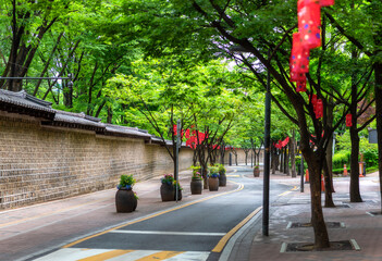 Deoksugung Doldamgil: A Romantic Stroll in the Heart of Seoul
This image captures the essence of Deoksugung Doldamgil, a romantic walkway nestled amidst the stone walls of Deoksugung Palace.