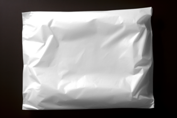 Plastic mailing bag png mockup, transparent design