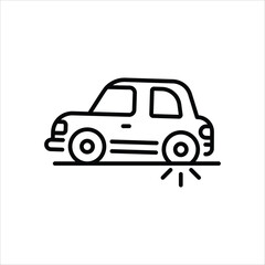 Fototapeta premium Flat Tire vector icon