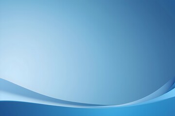 Abstract blue wave background with smooth color transition for modern design, web templates, business presentations, elegant wallpaper, creative illustrations,