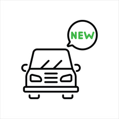 New car vector icon