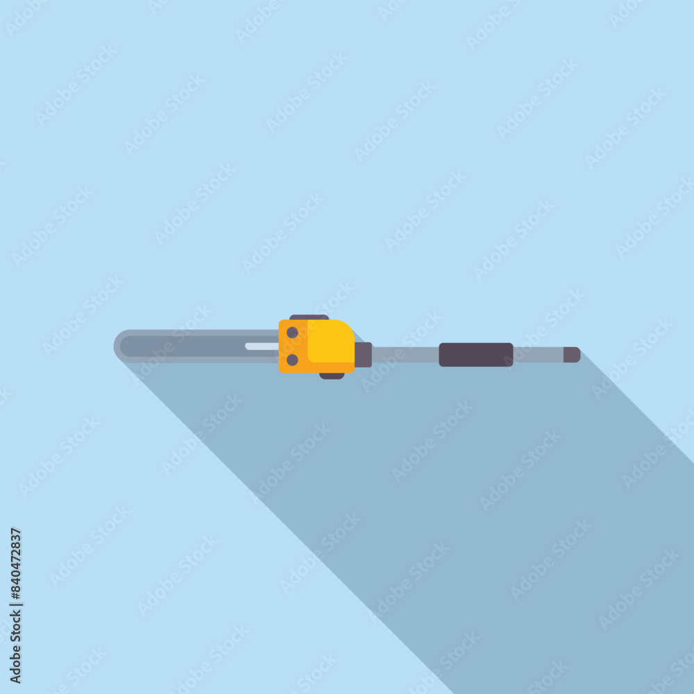 Poster minimalistic vector image of a tape measure with shadow on a blue background